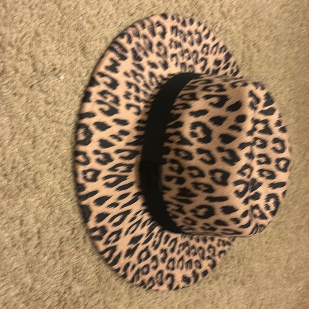 Leopard print hat